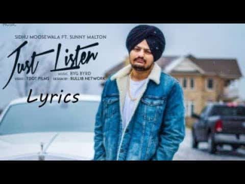 Just Listen Song – Sidhu Moose Wala