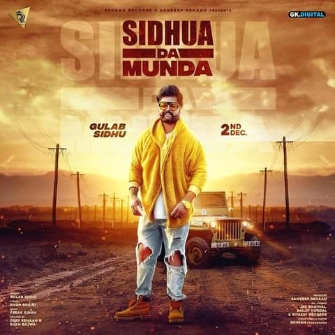 Gulab Sidhu gaddiyan ch vajde gaane song lyrics