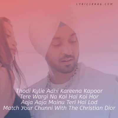 Kylie Kareena lyrics meaning Diljit Dosanjh