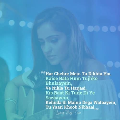 Asees Kaur Awez Darbar Kisi Aur Naal lyric quotes