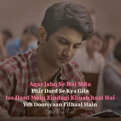 Khairiyar Song Quotes, Lyrics Image for status.