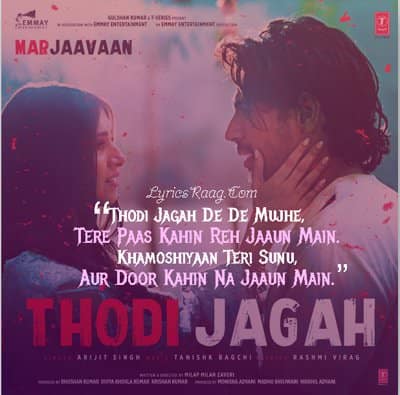 Thodi Jagah translation (From Marjaavaan) lyrics