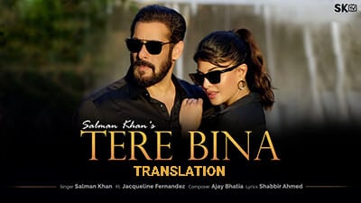 Tere Bina Lyrics Translation Ft. Salman Khan & Jacqueline Fernandez | Ajay Bhatia