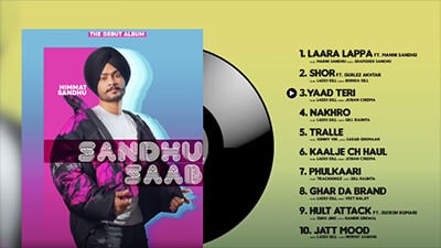 Yaad Teri Lyrics – Himmat Sandhu |  Sandhu Saab Album