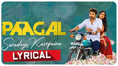 Saradaga Kasepaina Lyrics – Paagal | Translation