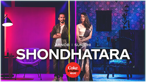 Coke STudio Shondhatara Lyrics English Translation Shayan Chowdhury Arnob Sunidhi Nayak