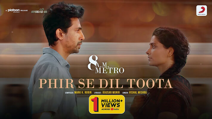 Phir Se Dil Toota Lyrics English {Meaning} — 8 A.M. Metro | Vishal Mishra