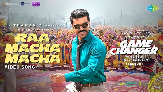 Raa Macha Macha Game Changer Ram Charan lyrics english