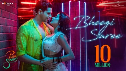 Bheegi Saree Lyrics Translation (in English): Param Sundari | Adnan Sami | Sachin-jigar | Shreya Ghoshal