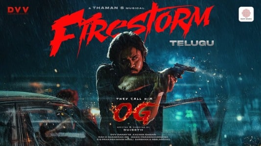 Fire Storm Lyrics {English Translation} | They Call Him OG | Pawan Kalyan